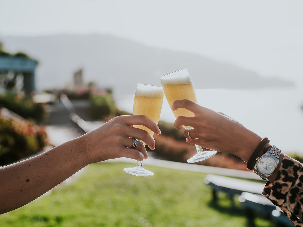El restaurante Dockside, del Hotel en Funchal, en Madeira, tiene champagne y vista al mar