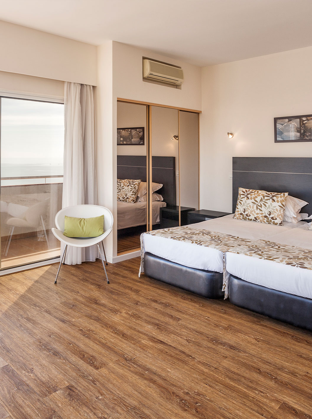 The Superior Sea View Studio at Pestana Alvor Atlântico is quite spacious, with direct access to a sea view balcony