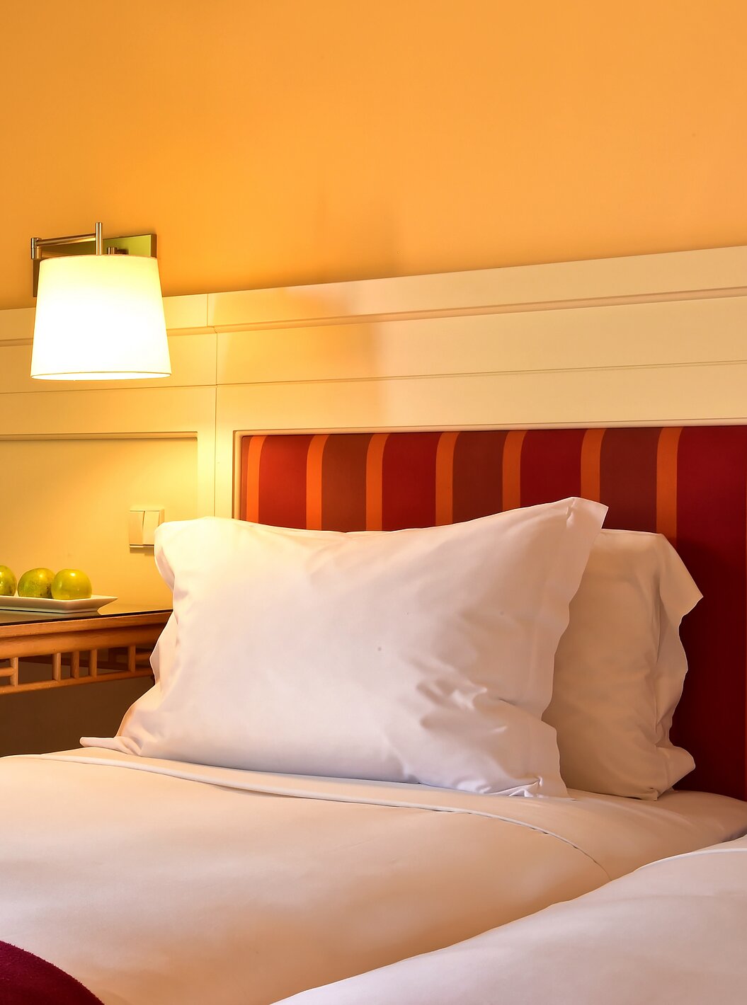 The Classic Double - Garden View of Pestana Sintra Golf has a bed with white sheets, and a desk with a chair