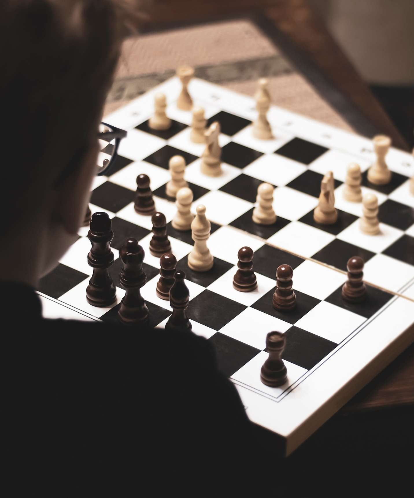 Chessboard in the game room of Pestana Vila Lido Madeira, a 5-star hotel in Funchal by the sea
