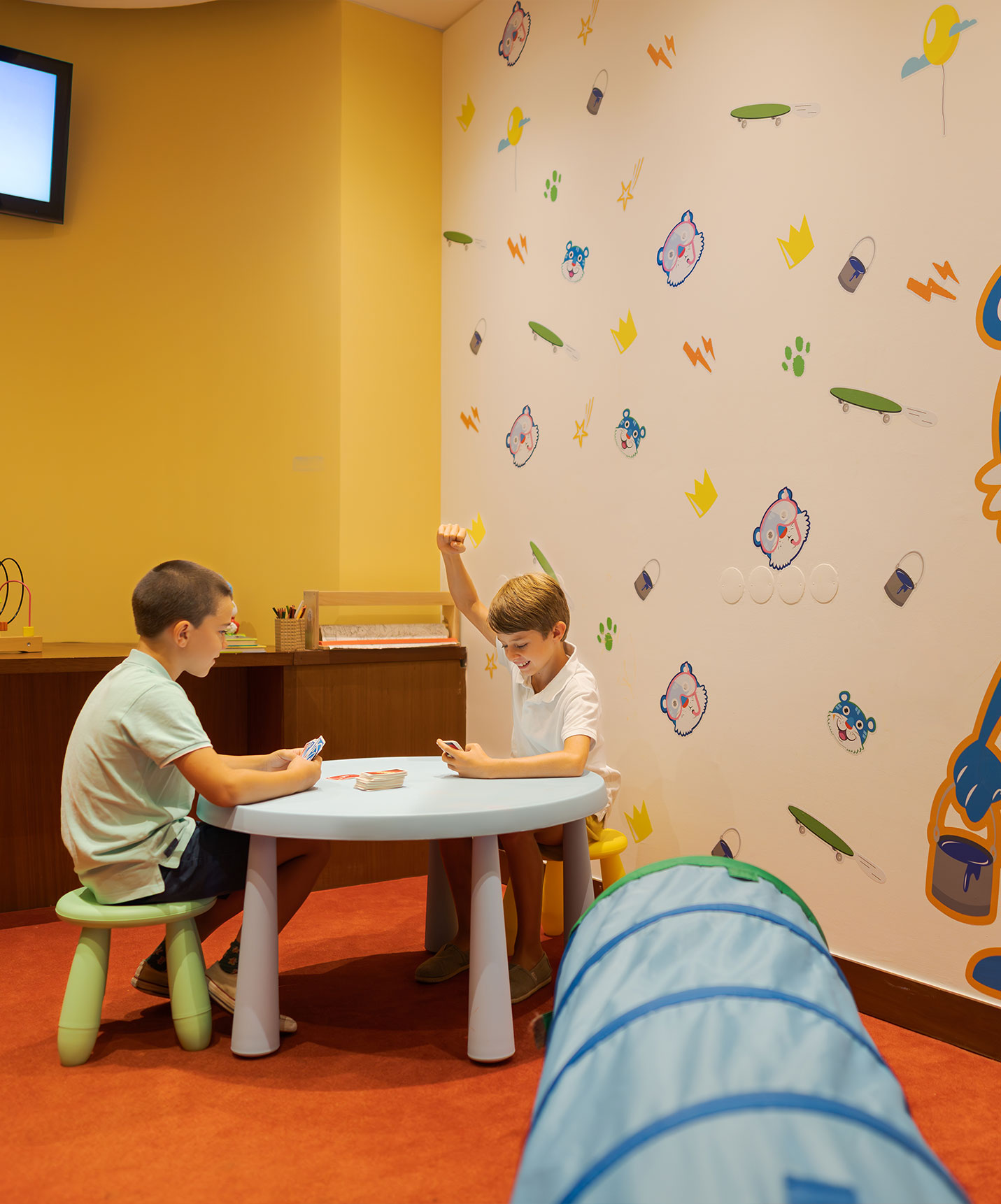Pestana Sintra heeft een kids club kamer met speelgoed voor kinderen